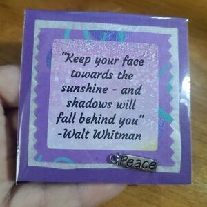 Handmade Inspirational Quotes with Charm! Nursing Home Crafts!